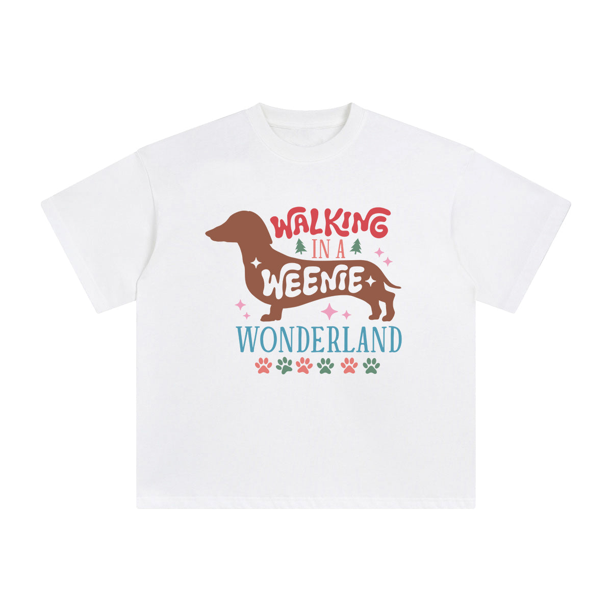 Walking In A Weenie Wonderland Graphic Tee-INNBLAC Fashion Apparel