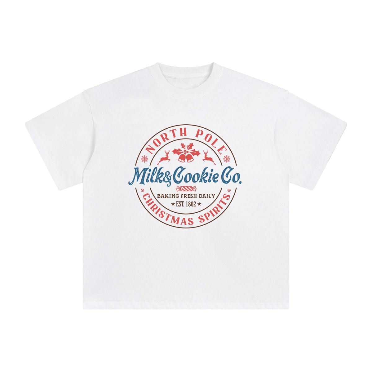 North Pole Christmas Spirits Graphic Tee-INNBLAC Fashion Apparel
