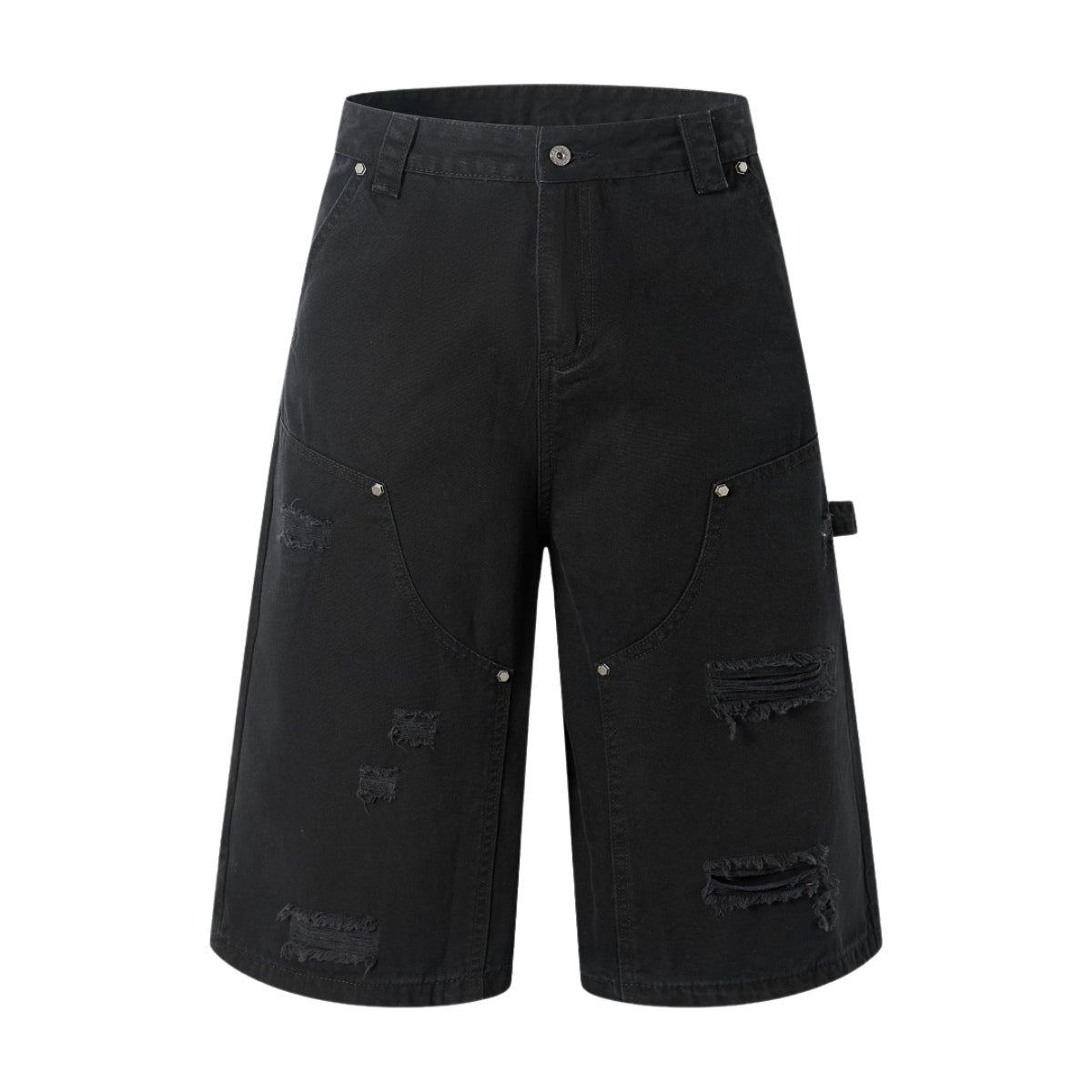 Bermudas con bordado lavado vintage