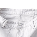 Solid Cargo Wide-Leg Cropped Pants