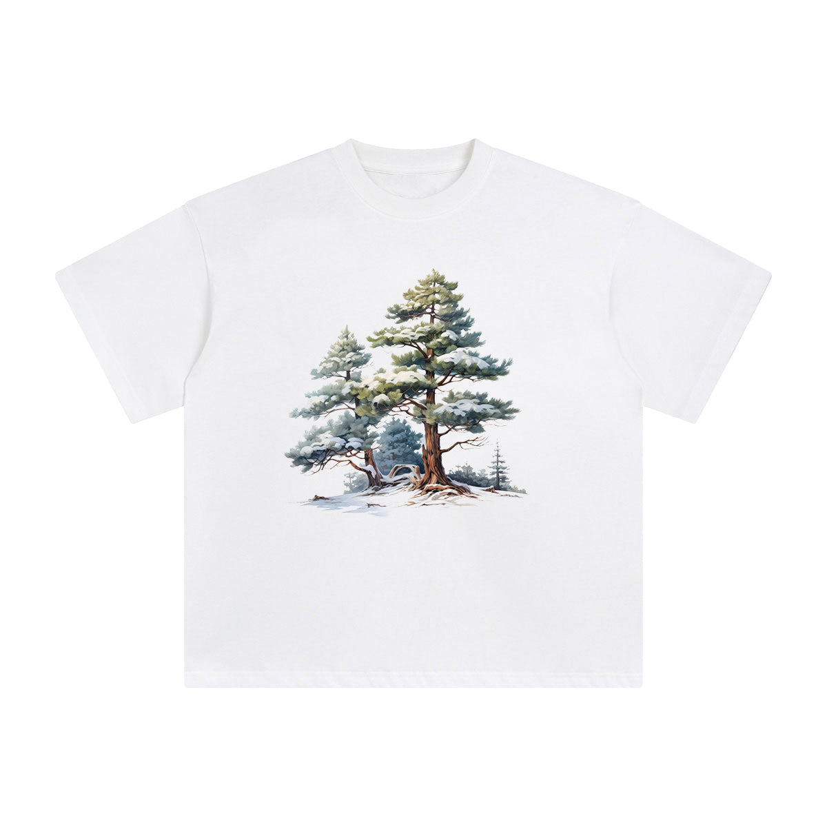 Pine Tree Graphic Tee-INNBLAC Fashion Apparel