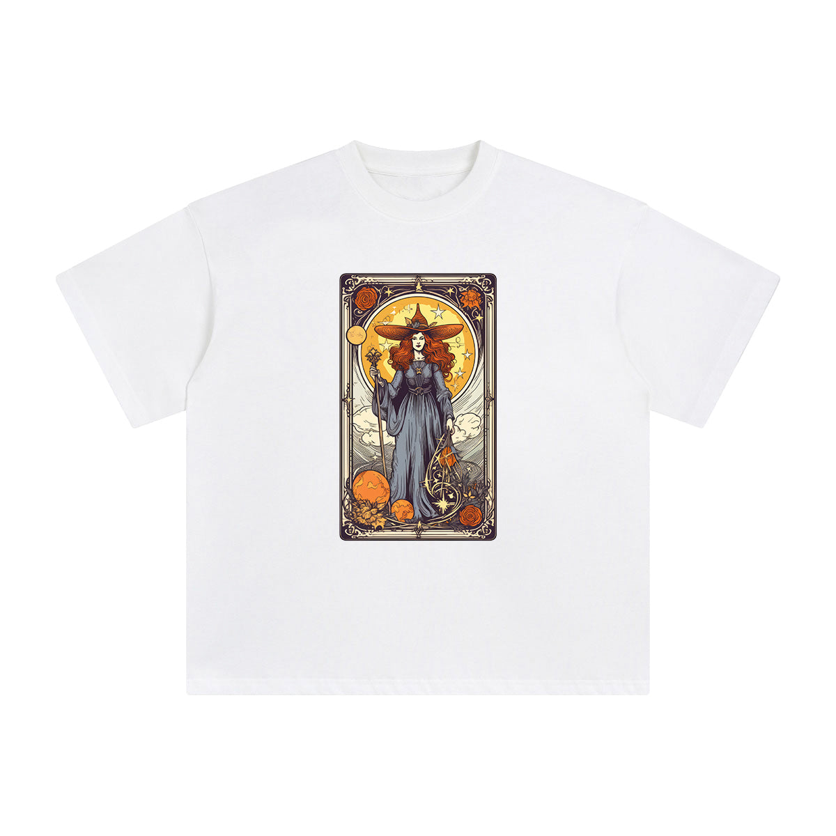 Witch Tarot Card Graphic Tee-INNBLAC Fashion Apparel