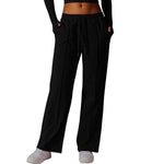 Women's Solid Pleated Cotton Trousers