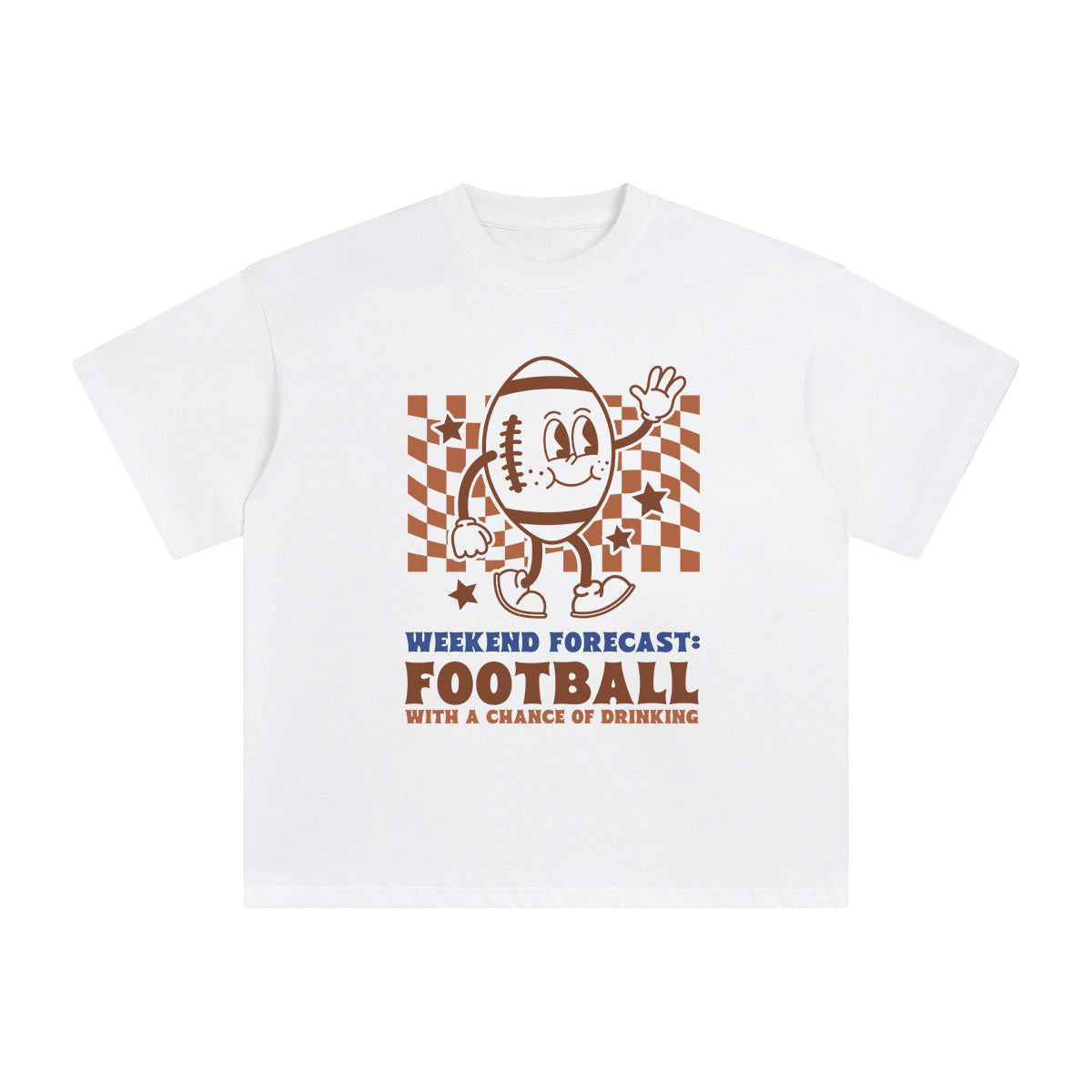 Cartoon Football Boy Graphic Tee-INNBLAC Fashion Apparel