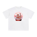 Valentine Snow Globe Graphic Tee-INNBLAC Fashion Apparel