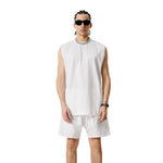 Quick Dry Raw Edge Muscle Tank 6.3oz