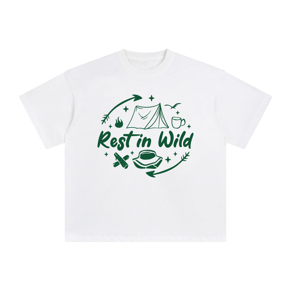 Rest In Wild Graphic Tee-INNBLAC Fashion Apparel
