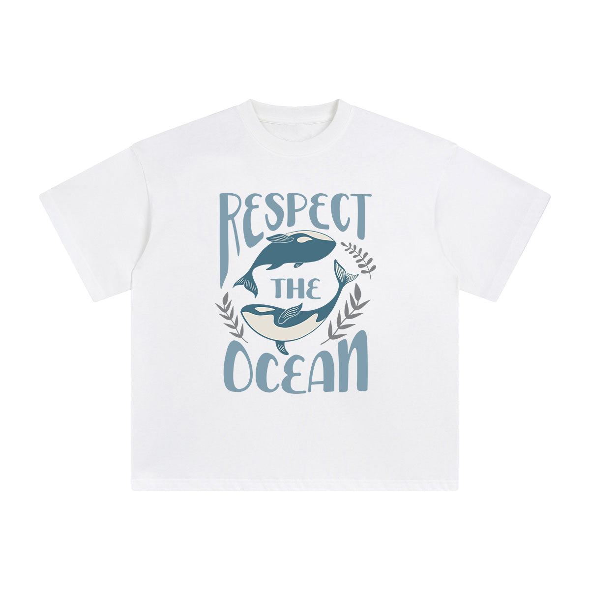 Respect The Ocean Graphic Tee-INNBLAC Fashion Apparel