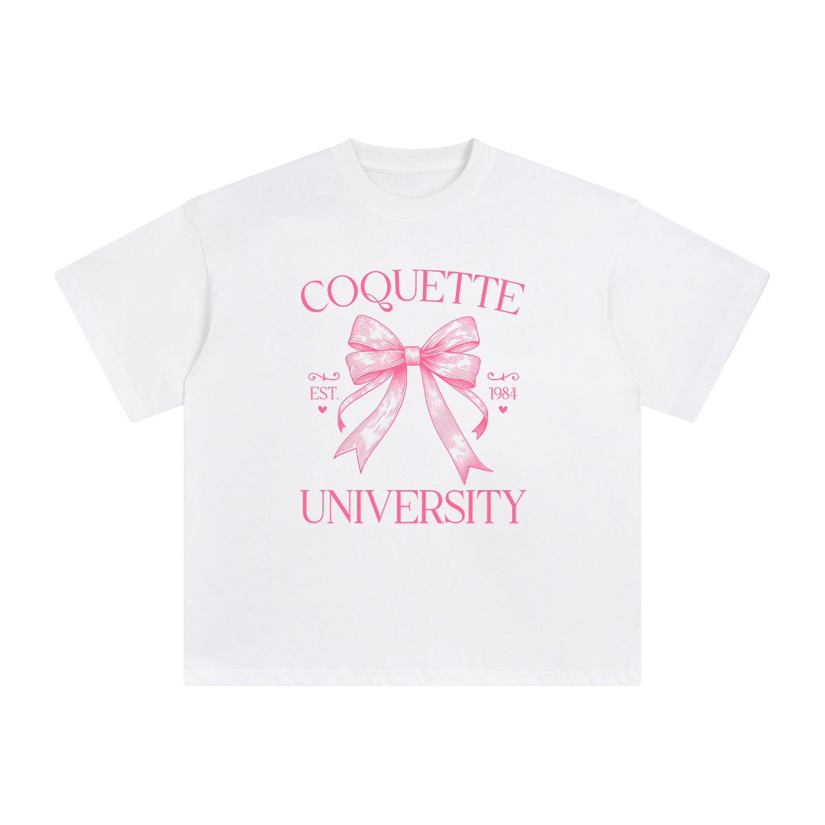 Coquette University Graphic Tee-INNBLAC Fashion Apparel