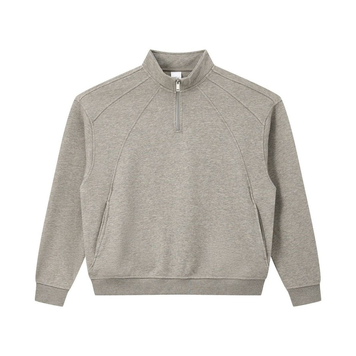 Relaxed Drop‑Shoulder Half‑Zip Sweatshirt