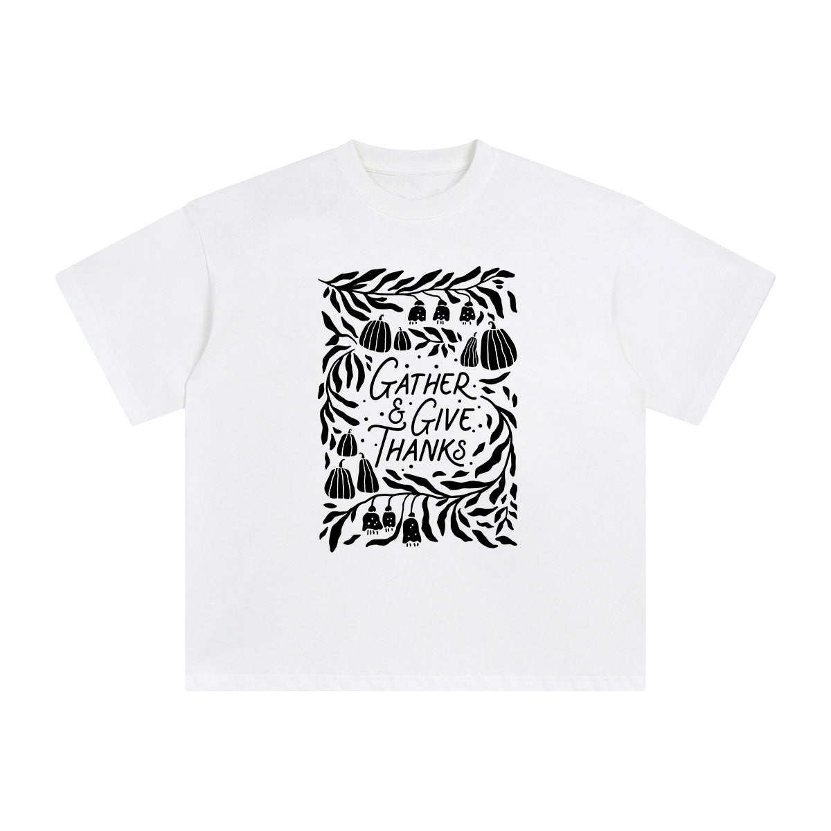 Gather & Give Thanks Graphic Tee-INNBLAC Fashion Apparel