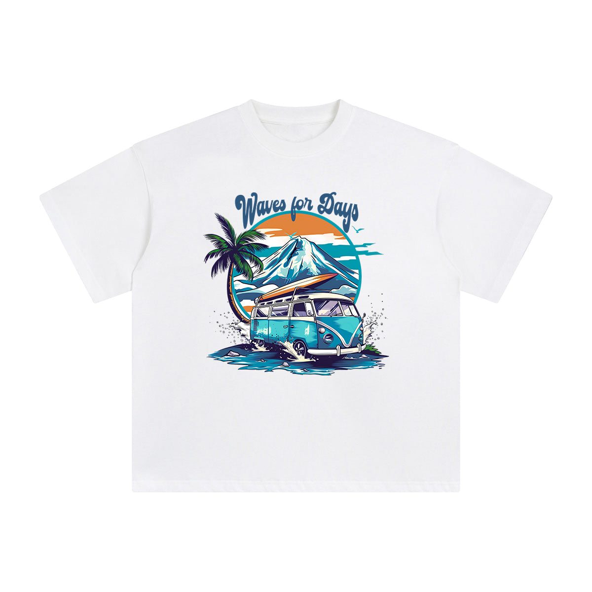 Wave For Days Graphic Tee-INNBLAC Fashion Apparel