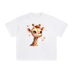 Giraffe With Love Graphic Tee-INNBLAC Fashion Apparel