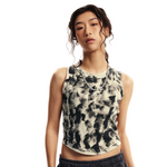 Washed Distressed Crop Tank-INNBLAC Fashion Apparel