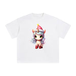 Pastel Christmas Baby Unicorn Graphic Tee-INNBLAC Fashion Apparel