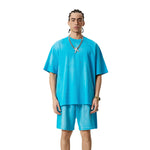 Acid Washed Distressed Reverse Tee 8oz