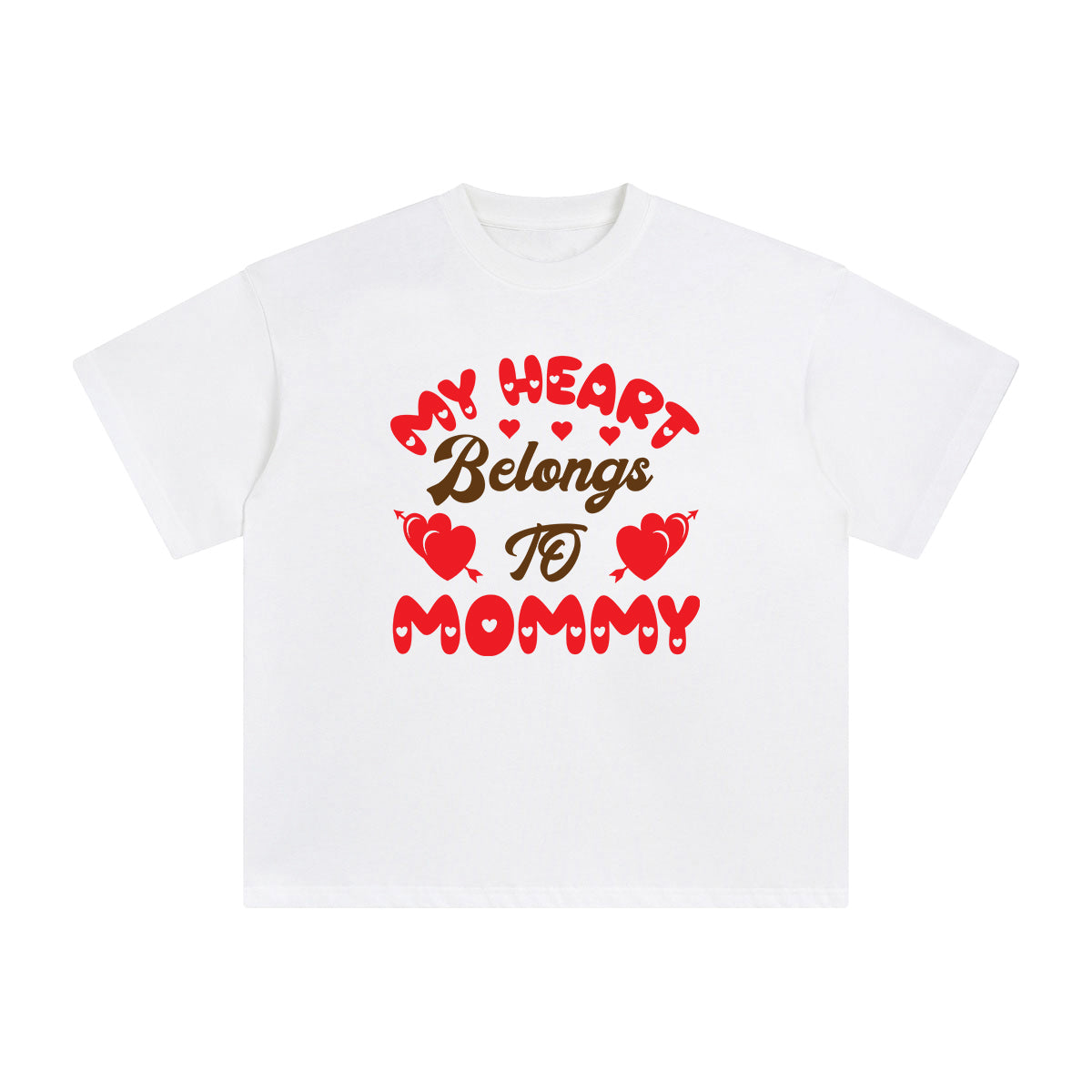 My Heart Belongs To Mommy Graphic Tee-INNBLAC Fashion Apparel