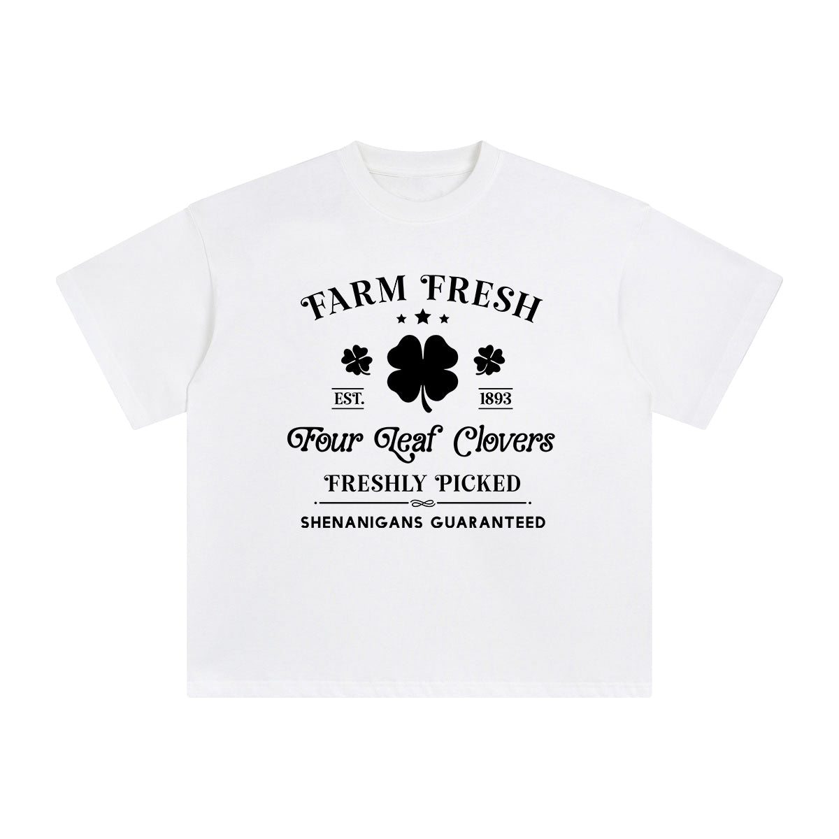 Four Leaf Clovers Graphic Tee-INNBLAC Fashion Apparel