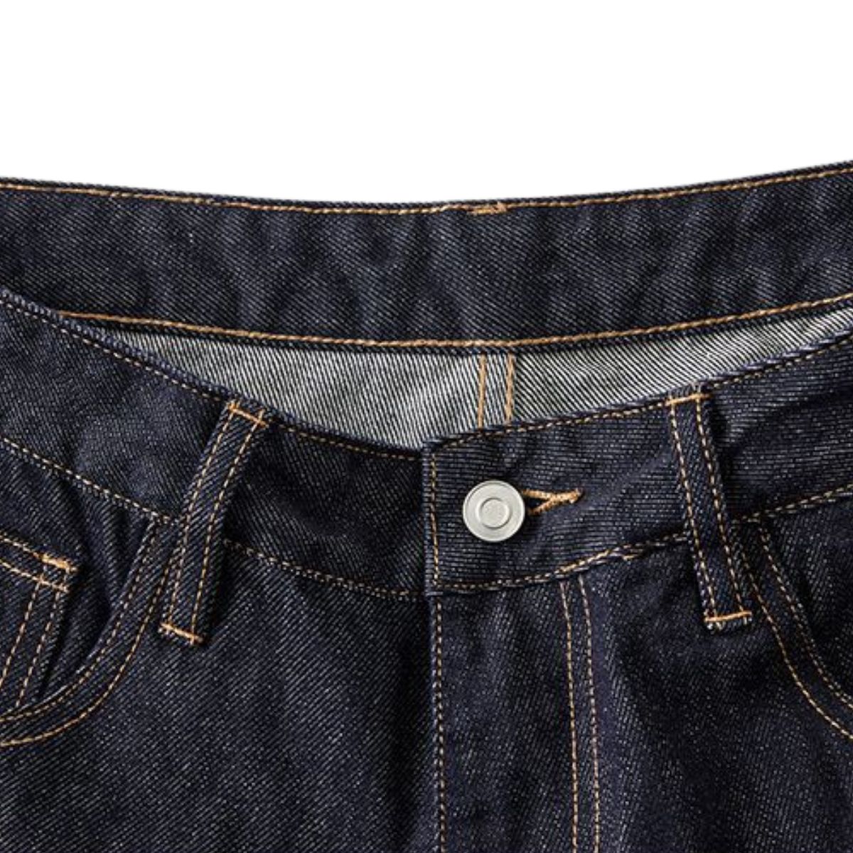 Wide Leg Selvedge Denim Cropped Pants
