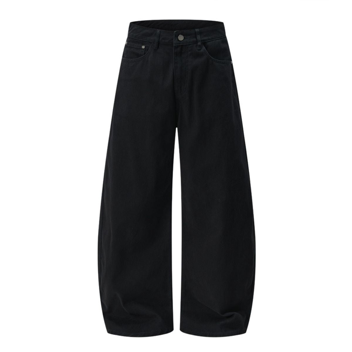 Voluminous Wide‑Leg Twill Casual Pants