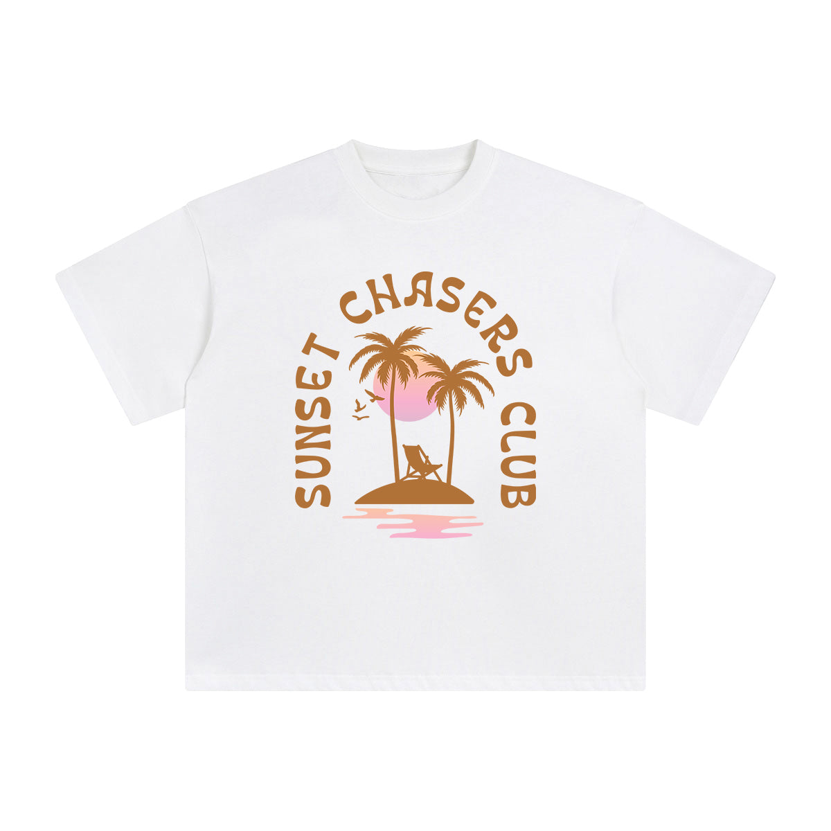 Sunset Chasers Club Graphic Tee-INNBLAC Fashion Apparel