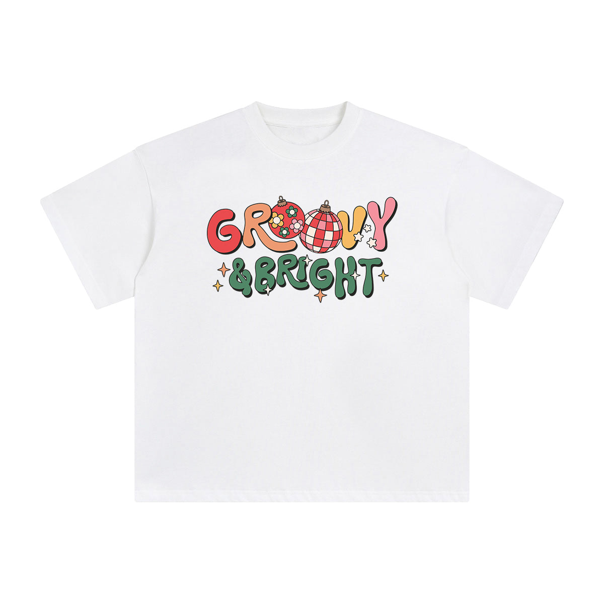 Groovy & Bright Graphic Tee-INNBLAC Fashion Apparel