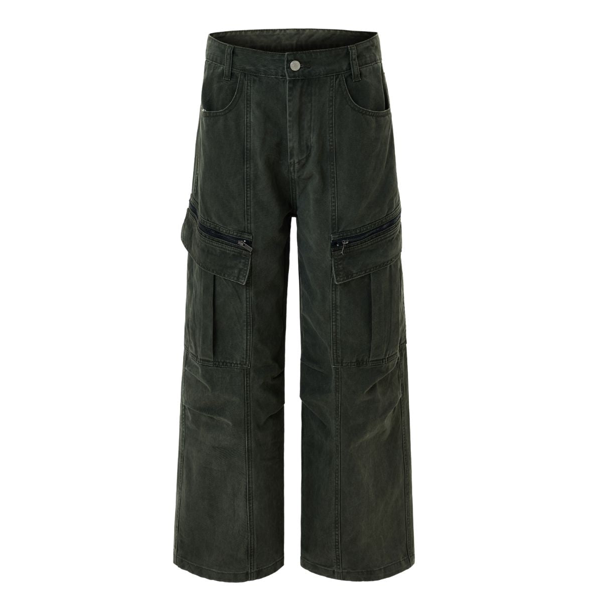 Zip Utility Wide Leg Cargo Pants