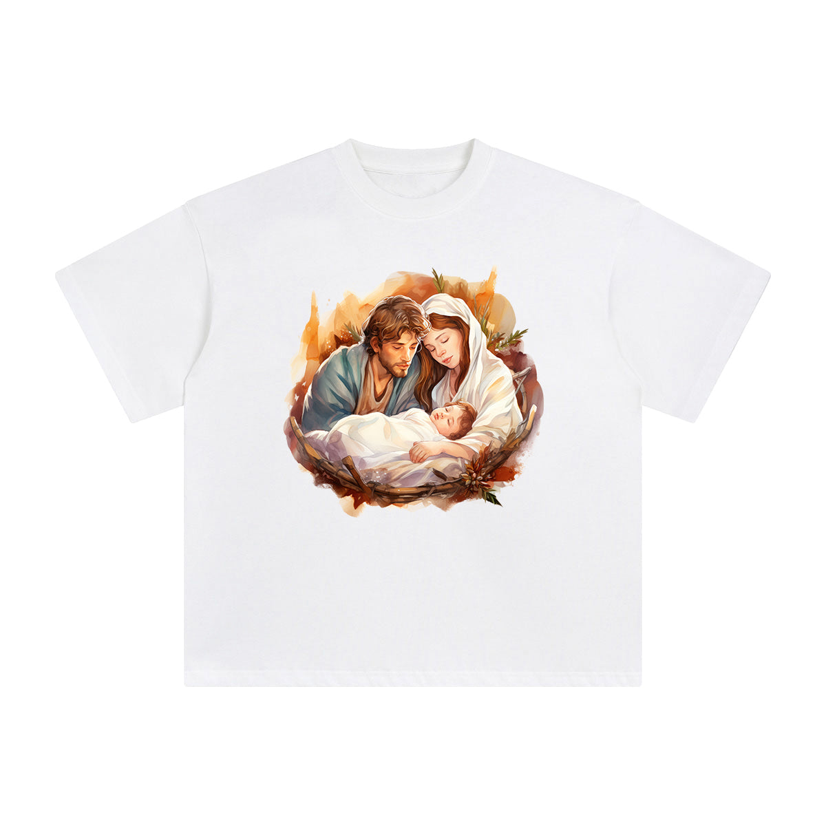 Christmas Nativity Scene Graphic Tee-INNBLAC Fashion Apparel