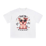 Singing Pig Graphic Tee-INNBLAC Fashion Apparel