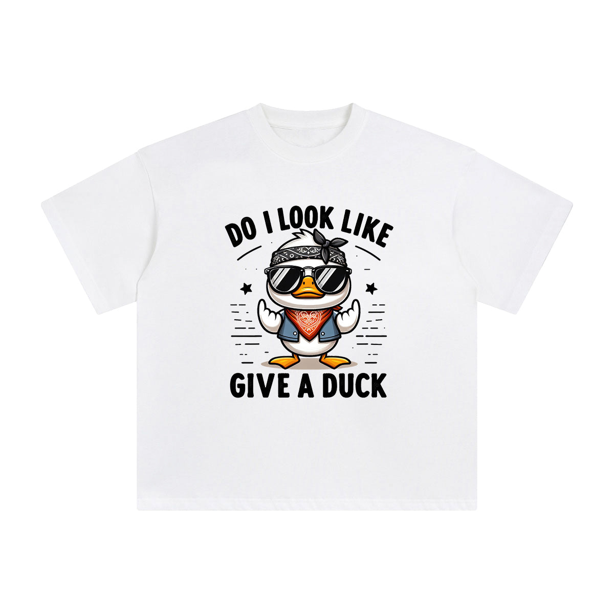 Do I Look Like Give A Duck Graphic Tee-INNBLAC Fashion Apparel