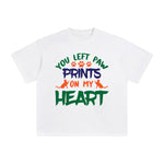 You Left Paw Prints On My Heart Graphic Tee-INNBLAC Fashion Apparel