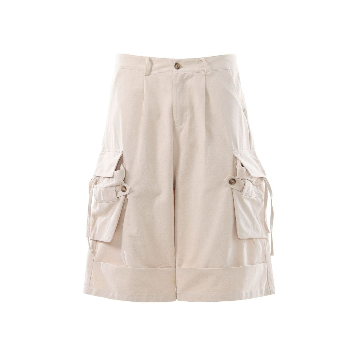 Vintage Multi-Pocket Cargo Bermuda Shorts