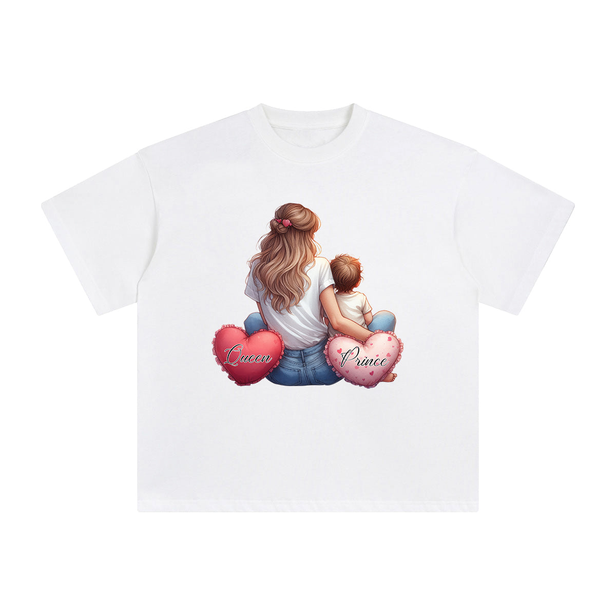 Mother Queen & Baby Prince Graphic Tee-INNBLAC Fashion Apparel