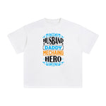 HUSBAND DADDY MECHAING HERO Aesthetic Graphic Tee-INNBLAC Fashion Apparel