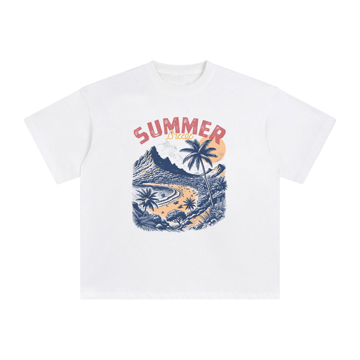 Summer Breeze Graphic Tee-INNBLAC Fashion Apparel