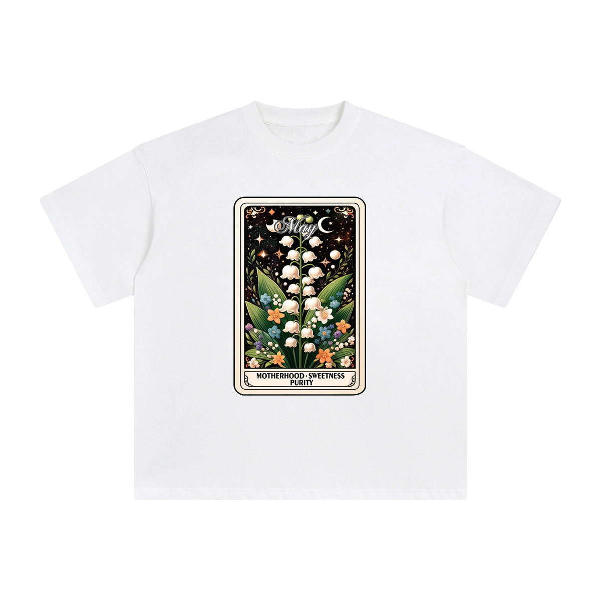 May Lily Of The Valley Graphic Tee-INNBLAC Fashion Apparel