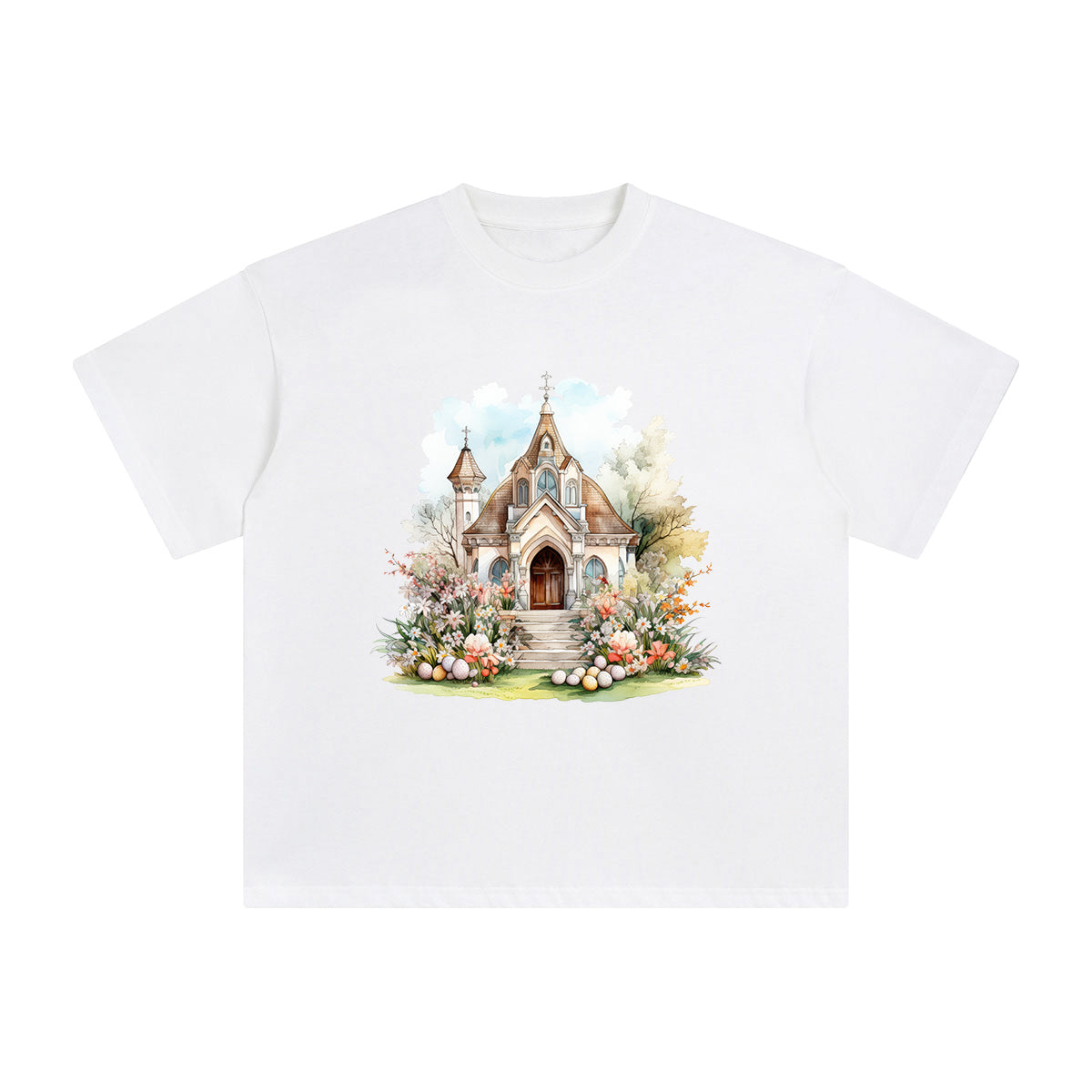 Church Graphic Tee-INNBLAC Fashion Apparel