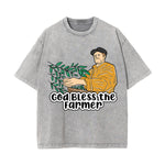 God Bless the Farmer Graphic Tee-INNBLAC Fashion Apparel