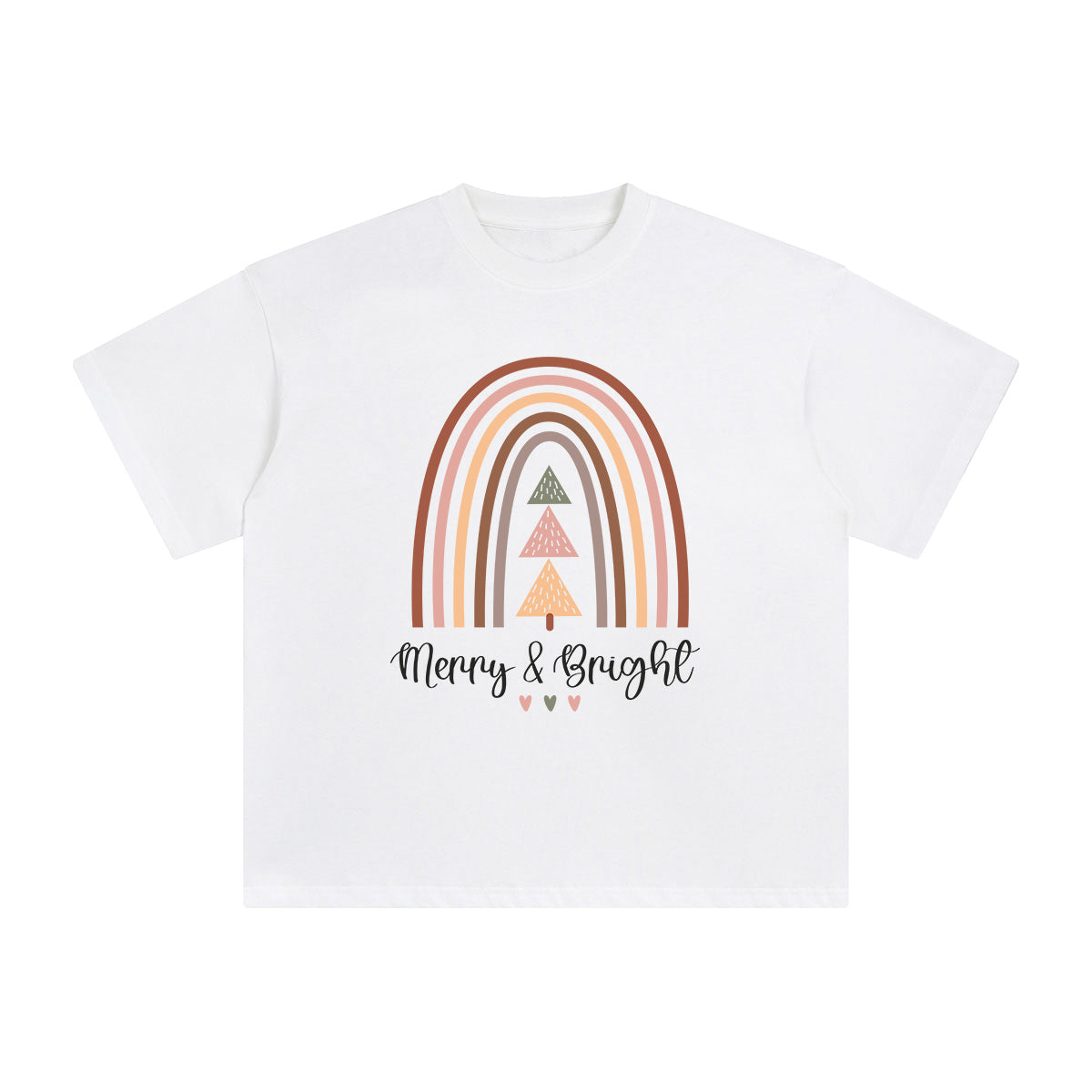 Boho Christmas Graphic Tee-INNBLAC Fashion Apparel