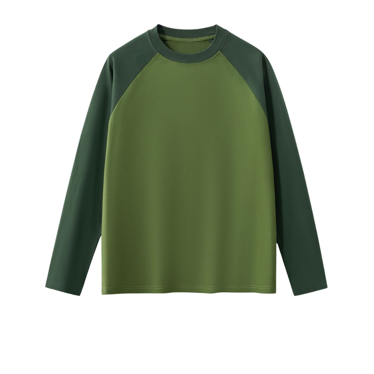 Relaxed Contrasting Colors Raglan Long Sleeve Top 270gsm