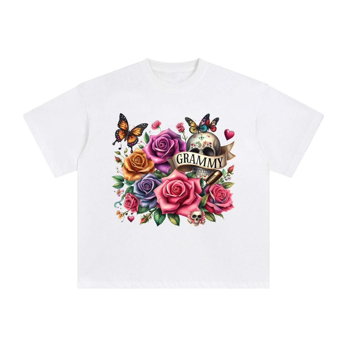 Grammy Blossom Graphic Tee-INNBLAC Fashion Apparel
