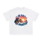 Summer Sunset & Waves Graphic Tee-INNBLAC Fashion Apparel