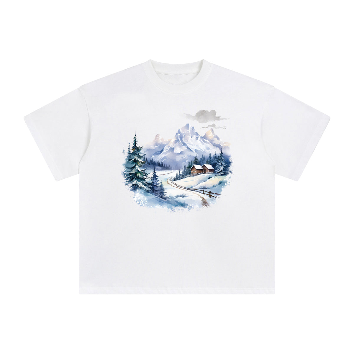 Moutain Graphic Tee-INNBLAC Fashion Apparel