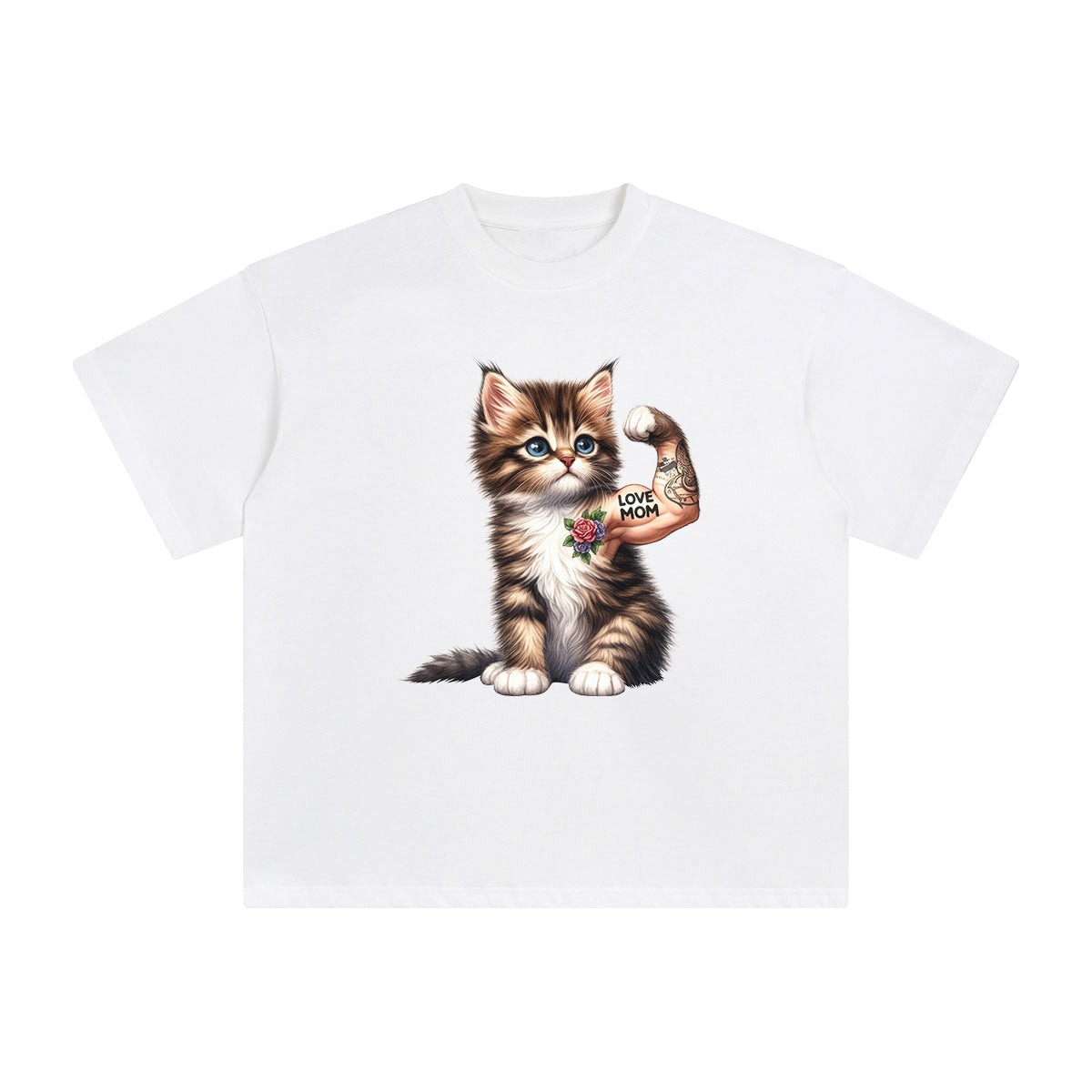 Norwegian Forest Flexes Muscles Graphic Tee-INNBLAC Fashion Apparel