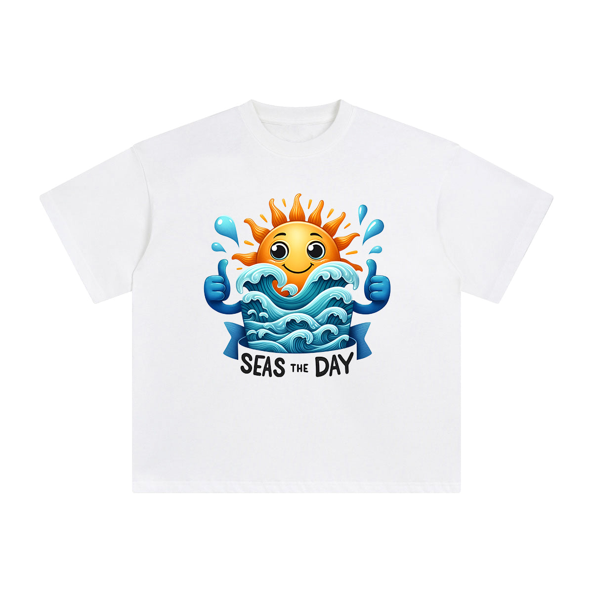 Seas The Day Graphic Tee-INNBLAC Fashion Apparel