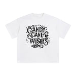 Candy Cane Wishes Graphic Tee-INNBLAC Fashion Apparel