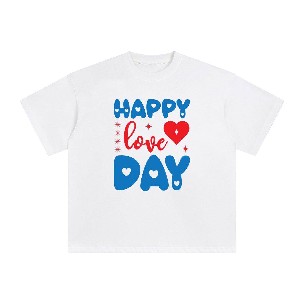 Happy Love Day Graphic Tee-INNBLAC Fashion Apparel