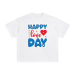 Happy Love Day Graphic Tee-INNBLAC Fashion Apparel