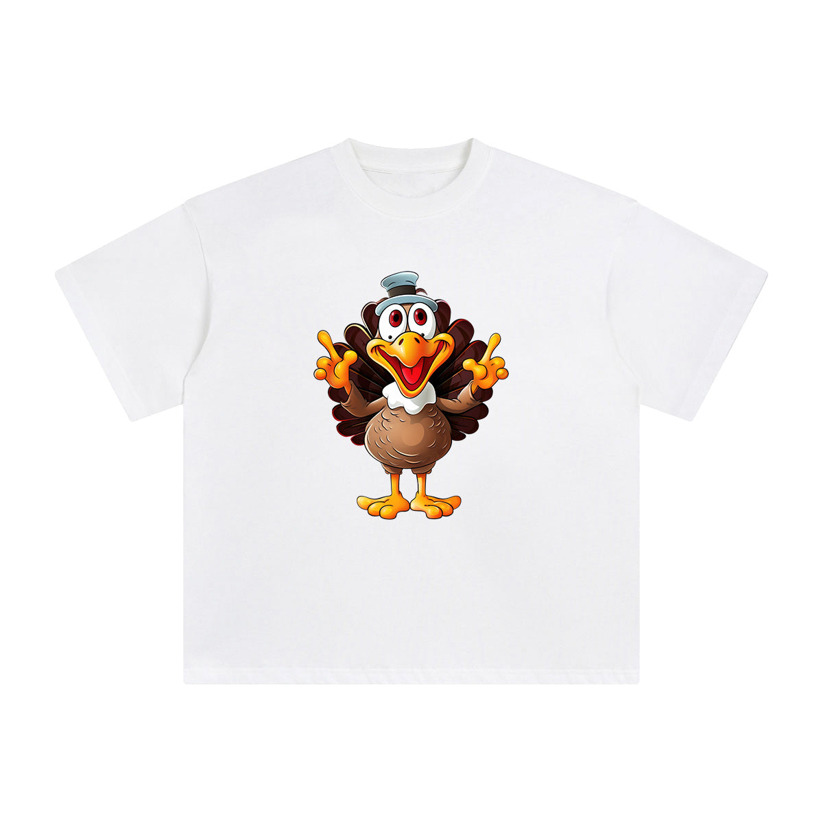 Funny Turkey Graphic Tee-INNBLAC Fashion Apparel