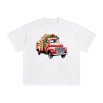 Vintage Christmas Truck Graphic Tee-INNBLAC Fashion Apparel